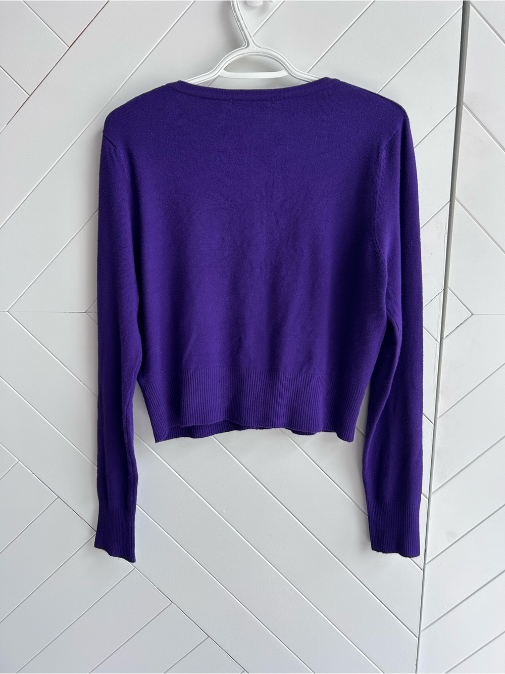 Women’s Hell Bunny Paloma Purple Cardigan size 2XL- fits small like ladies large - Picture 4 of 10